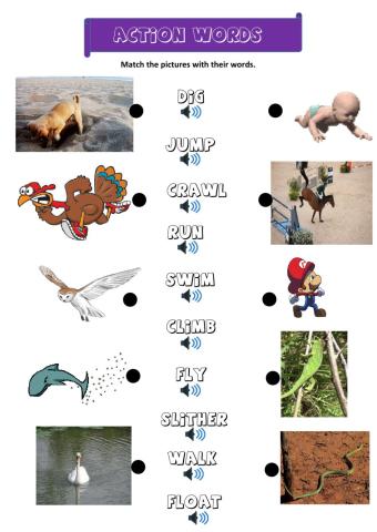 Action words