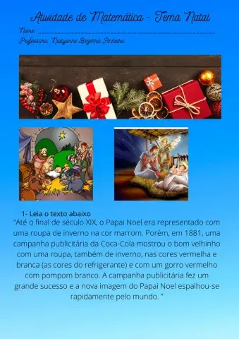 Atividades Matemática - Tema Natal