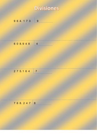 Divisiones por una cifra