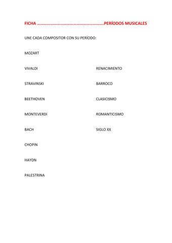 Compositores y épocas