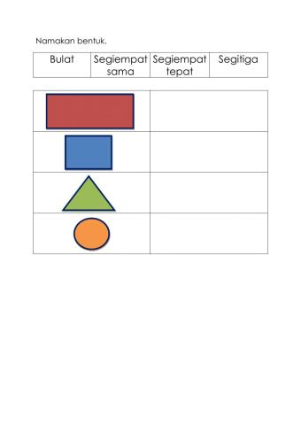 Bentuk Asas Prasekolah