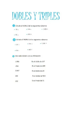 Dobles y triples