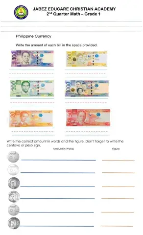 Identifying Philippine Money