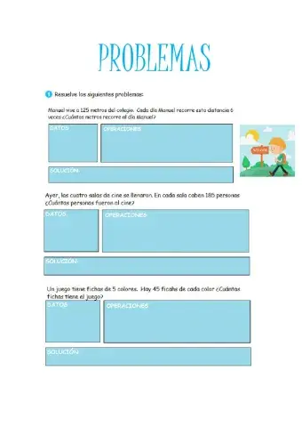 Problemas de multiplicaciones