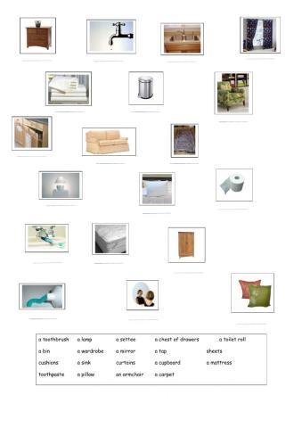 Furniture and household objects