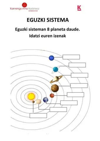 Eguzki sistemako planetak
