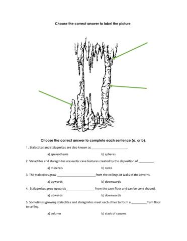 Stalactites and Stalagmites