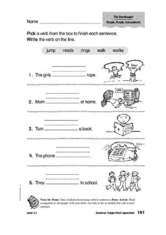 Review Present verbs