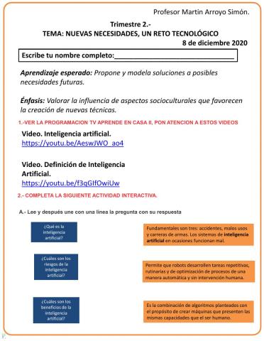 Actividad Tecnologia 2 Profr. Martin