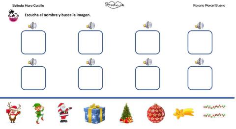 Navidad: Localizar elementos navideños.