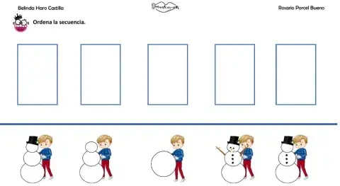 Navidad: secuencia de 5 elementos