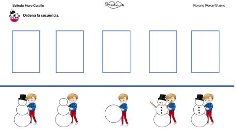 Navidad: secuencia de 5 elementos