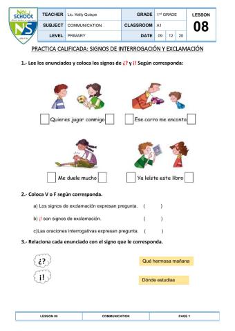 Signos de interrogación y signos de exclamación