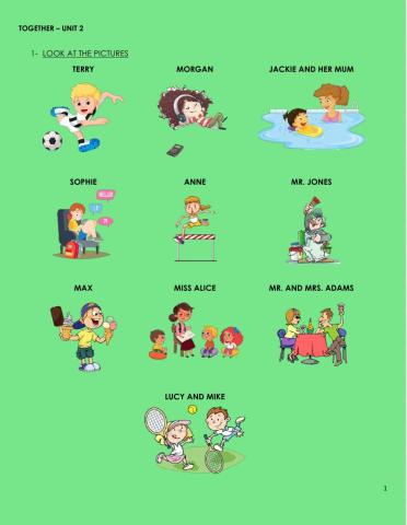 Present continuous (all forms)