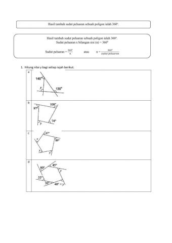 Sudut peluaran poligon