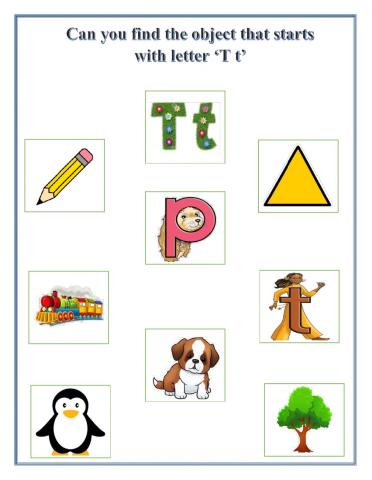 Find the object that starts with letter ‘T t’