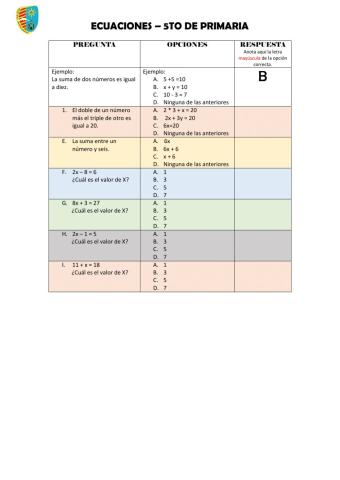 Ecuaciones