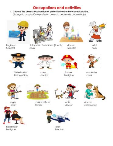 OCCUPATIONS AND PROFESSIONS