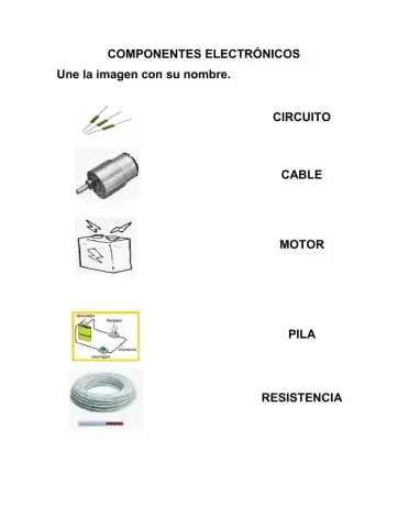 Actividad -18 componentes electrónicos - 4tos