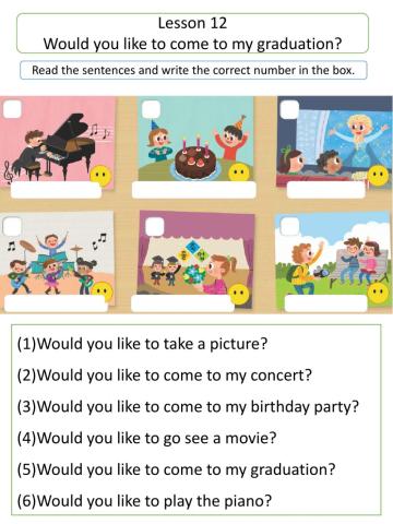 Would you like to come to my graduation? - Reading