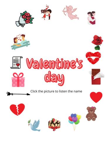 Valentine's day vocabulary