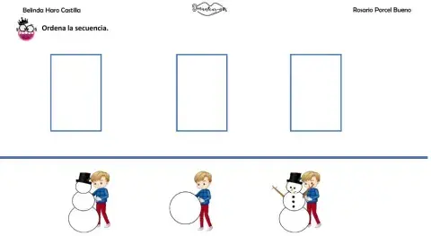 Navidad: secuencia de 3 elementos