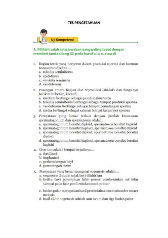 Tugas Materi Sistem Reproduksi