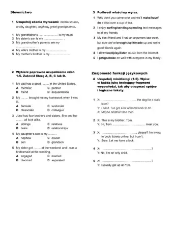 Egis Repeytorium ósmoklasisty unit 5 życie towarzyskie