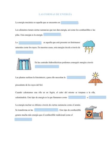 Tipos de energía