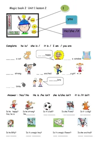 magic book 2  the verb to be