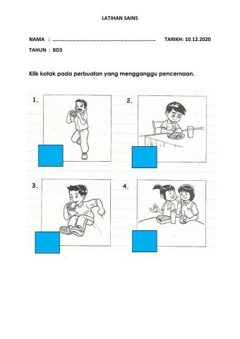 Perbuatan yang mengganggu pencernaan