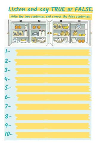 True or false