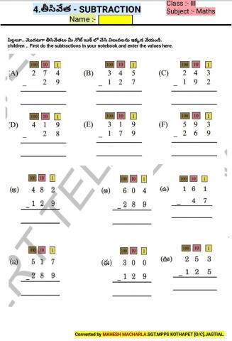 3rd-MATHS-WS-4-6-BY MAHESH MACHARLA