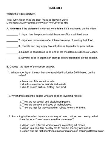 Travel Vlog Listening PA