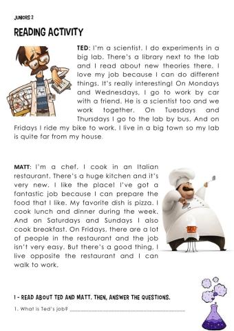 Juniors 2 - Final Reading