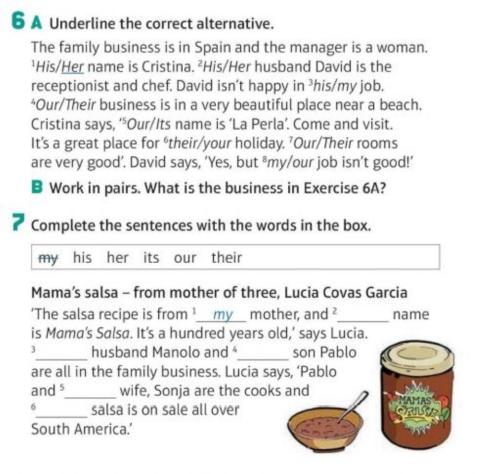 Possessive adjectives