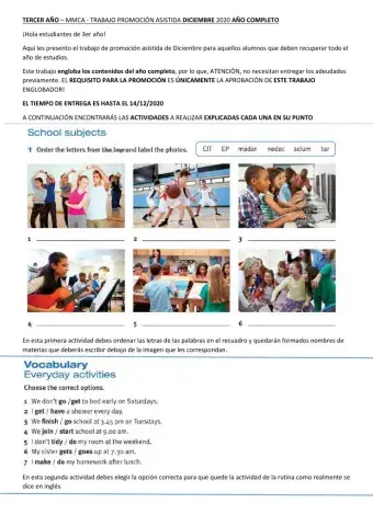 3er año diciembre 2020 año completo