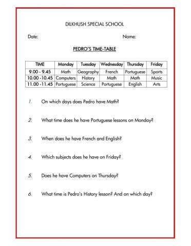 Time-Table