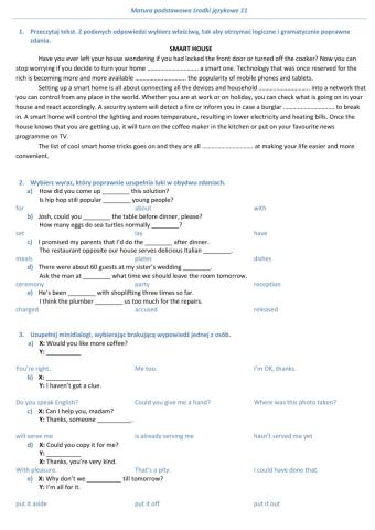 Matura podstawowa środki językowe 11