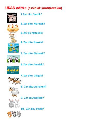 UKAN singularra ANIMALIAK