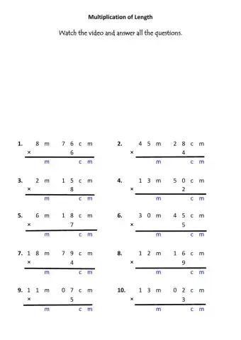 Multiplication of Length