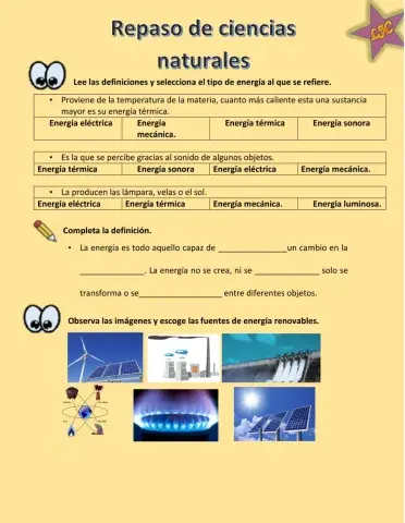 Repaso de ciencias naturales 6to