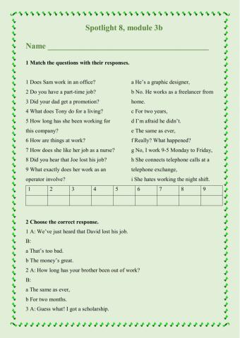 Spotlight 8. Module 3B