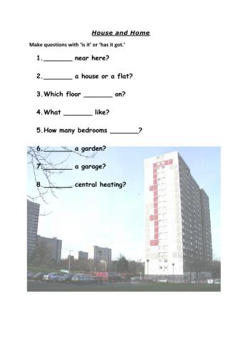 Asking questions about houses and flats