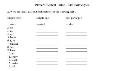 Past Perfect & Passive Voice