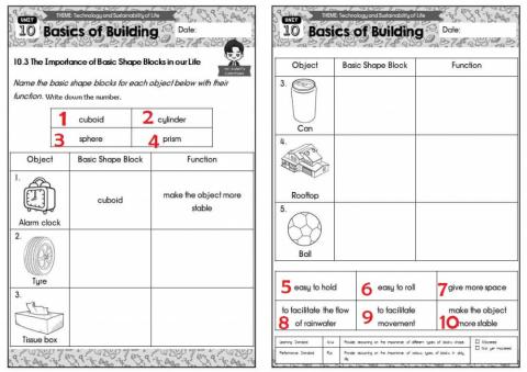 Science year 1: Basic Shape blocks 2
