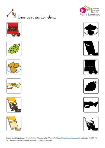 SA Navidad. Unir elemento y sombra