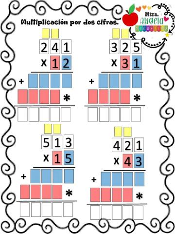 Multiplicación por dos números