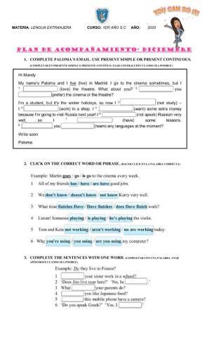 Plan de acompañamiento - diciembre