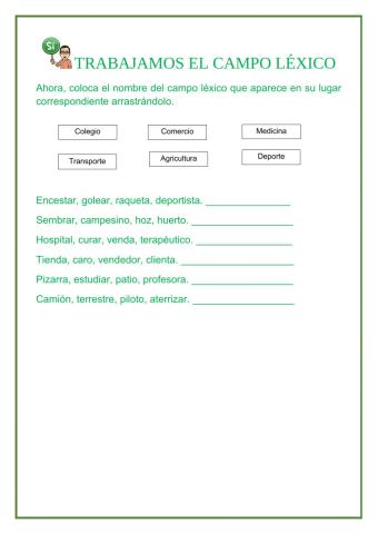 ficha  CAMPOS LEXICOS C-Montes 